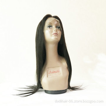 360 lace frontal wig human hair,360 frontal wig, Natural color indian women hair wig lace
